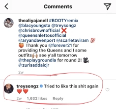 Trey Songz comments how much he enjoys Aliya's dancing